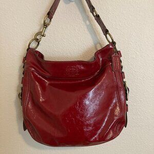 Vintage Patent Leather Hobo Zoe Bag